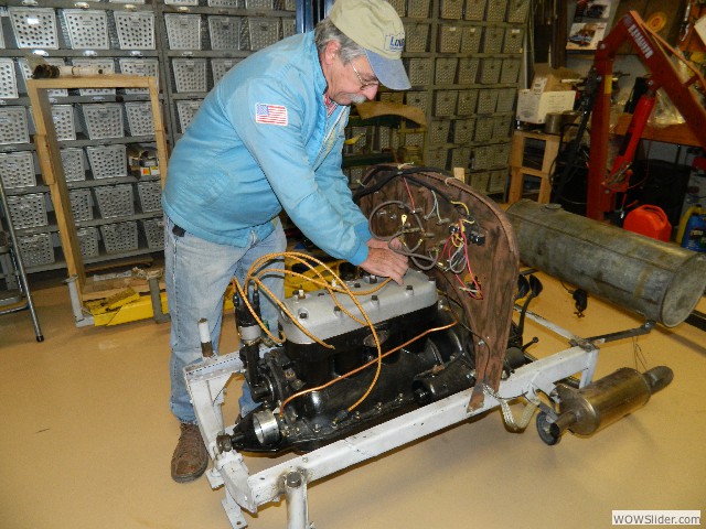 Larry removing spark plug wires