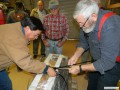 Mark and Bob banding the engine