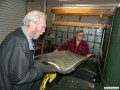 Dean and Larry installing the coupe trunk lid.