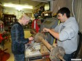 Dante (Dean's grandson) and his friend and fellow car enthusiast Jay disassembling a rear differential.