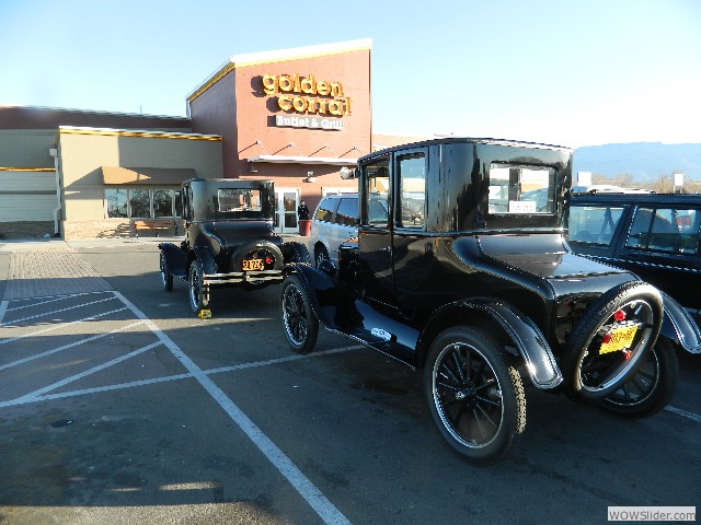 Two 1925 coupes built only a couple of months apart.  Steve Suttles coupe in the foreground has 3.5