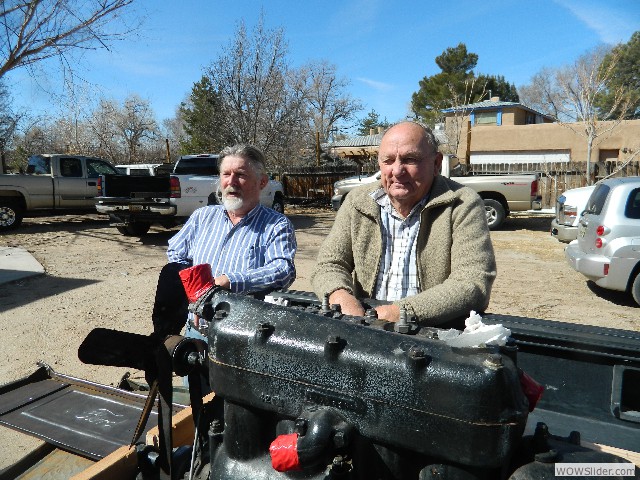 Vaughn and Dave with 1925 engine