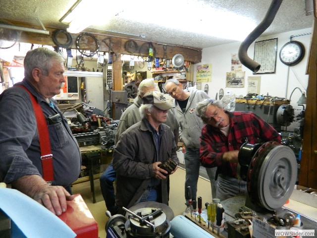 Larry checking Ken's coils