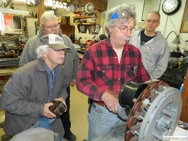 Larry checking Ken's coils