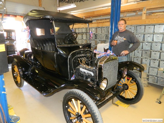 Joe and his 1923 runabout