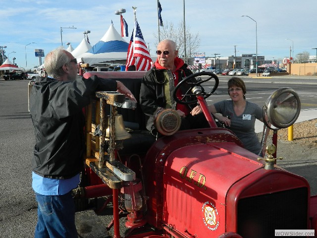 Dean, Neil (at the wheel), and Linda