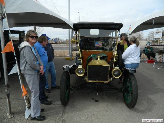 Liz, Bob, Larry, Lorna (at the wheel), Mary Ann, and Susan