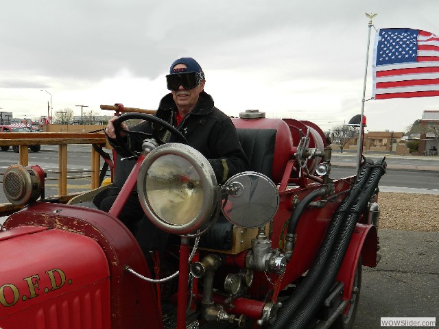Neil with his 1920 Luverne firetruck