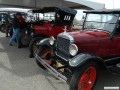 Another view of the 1917 pickup and the Peterson's touring car