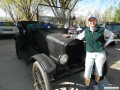 Marilyn with her family's 1920 touring car.