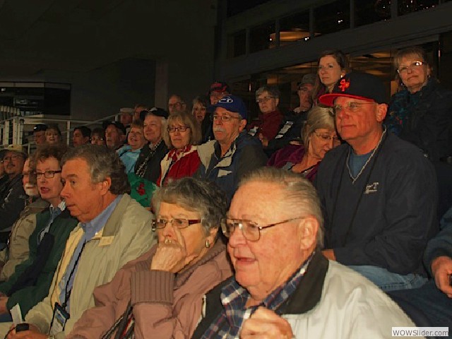 Kathy and Tom Miles (with Kirk behind them) at the Dallas Cowboy Stadium