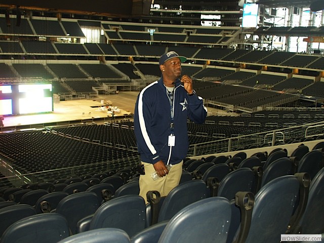 Tour guide at the Cowboys Stadium