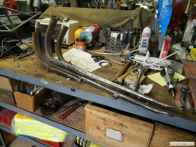Mark was working on top irons for his 1925 pickup truck project.
