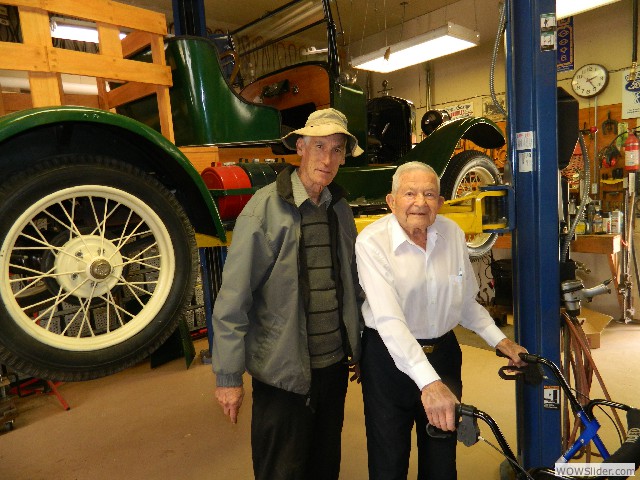 John and Bob, with Bob's 1926 T in the background.