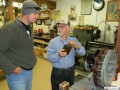 Ken discussing coils with Jeff.