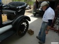 Paul looking over his original rear wheel