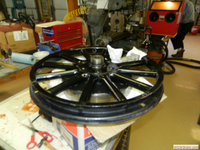 Mark's wheel wheel with spoke jack in place