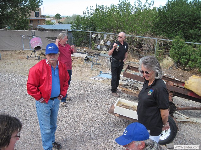 Neil describing son Tim's 1923 fire engine restoration project