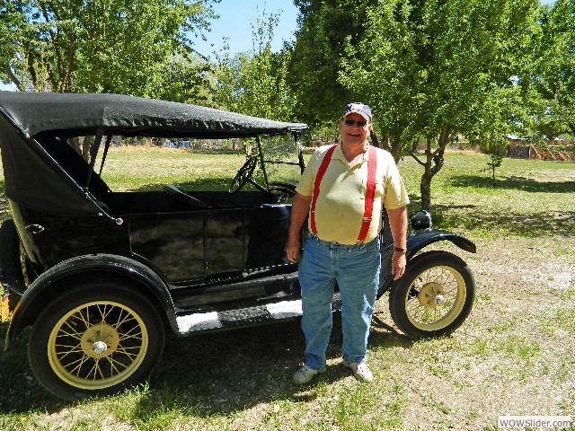 Russell and his 1926 touring