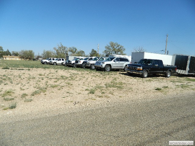 Trucks and trailers from the Tin Lizzies and Amarillo car club 