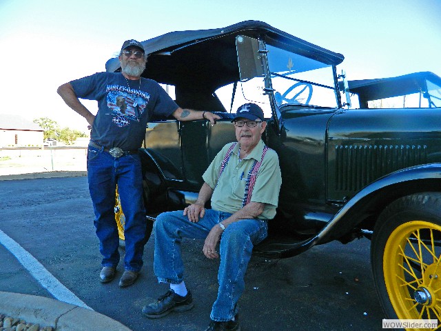 Vernon and Don with the Dominguez's 1927 Model T touring car