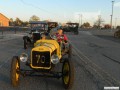 Vern in his speedster; Mark and Sharon; Vernon and Don; and Lorna, Jean, and Fran in the 1912 touring car