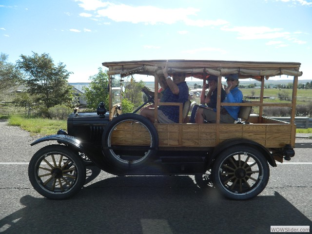 Stan, Janice, Paul, and Marilyn in the 1917 depot hack